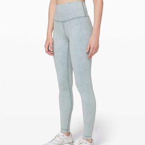 Lululemon Wunder Under 28” Tight Washed Chambray